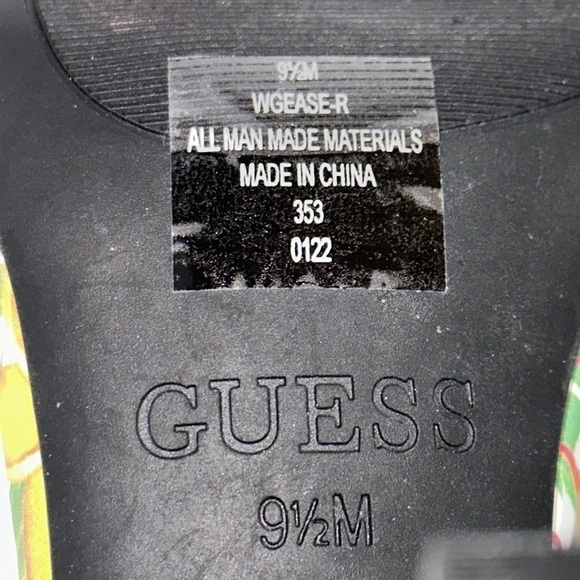 Guess Tropical Print Stiletto Heels with Ankle Strap Size 9.5M - NWOT - Picture 10 of 10